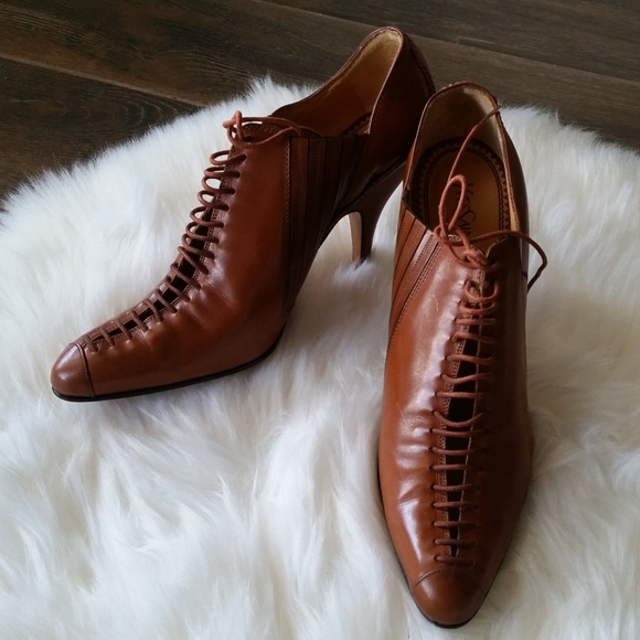 Yves Saint Laurent Shoes - B2G1 RARE Yves Saint Laurent Brown Leather Booties